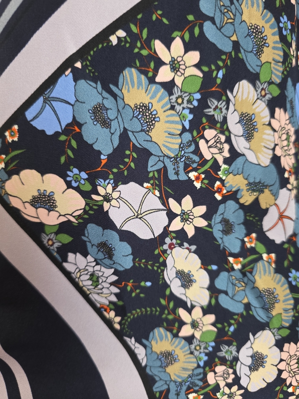 Tory Burch Silk & Wool Floral Mixed Print Top SZ Large - Picture 10 of 15